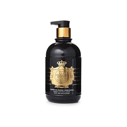 Imperial Honey Shower & Bath Cream - Nourishing & Soothing Luxury Bath Cream Made With 100 % Organic Italian Honey For Deep Moisturization And Hydration ( 16.9 Fluid Oz, )