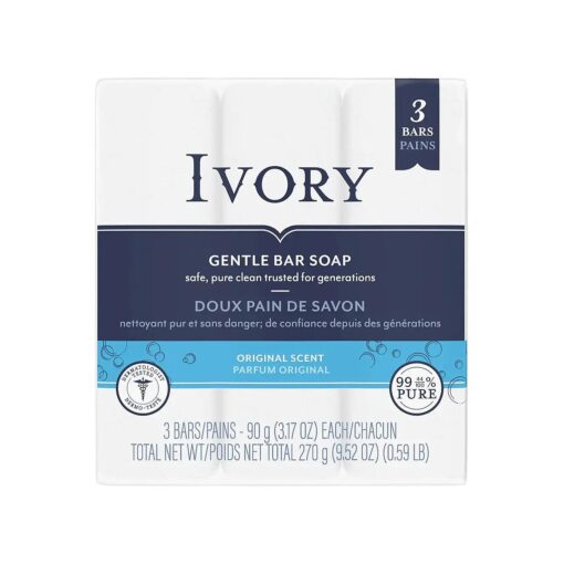 Ivory Bar Soap, 3.1 oz bars, 3 ea ( Pack of 8 )