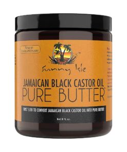 Sunny Isle Jamaican Black Castor Oil Pure Butter 8oz | Stimulates Hair Growth | Effective Moisturizer Hair & Skin | All Types & Textures