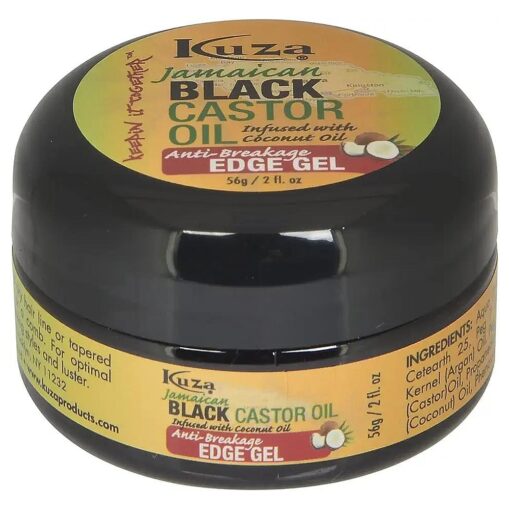 Kuza Jamaican Black Castor Oil Anti-Breakage EDGE GEL 2oz