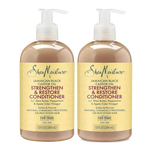 Shea Moisture Jamaican Black Conditioner Strength/Grow 13 Ounce ( 384ml ) ( 2 Pack )