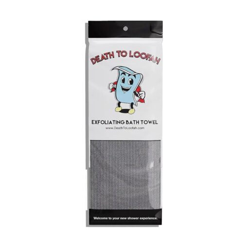 Exfoliating Shower Towel - Japanese Style Body Scrubber, Back Scrubber, and Face Wash Cloth in One - Say Goodbye to Ordinary Washcloths !