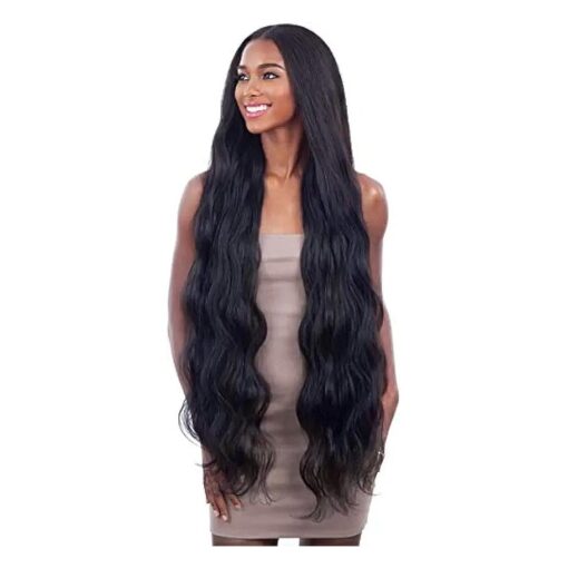 BODY WAVE 36" ( 1 Jet Black ) - Shake-N-Go Organique Mastermix Synthetic Bundle Weave