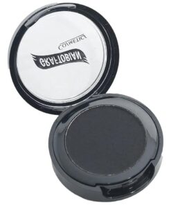 Graftobian Jet Black Cake Eyeliner - Smudge Proof, Long Lasting, Water Activated Pressed Powder Eyeliner for Bold Graphic Liner or Subtle Tightline Effect