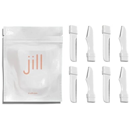 Jill Shave Set Refill for Dermaplane Hair Removal - Skin First Blades for Women to Exfoliate and Smooth Skin ( 4 Shave Sets, 8 Blades )