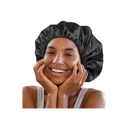 Jumbo Shower Cap for Men and Women with Box Braid, Locs, Long Curly Hair to Prevent Frizz