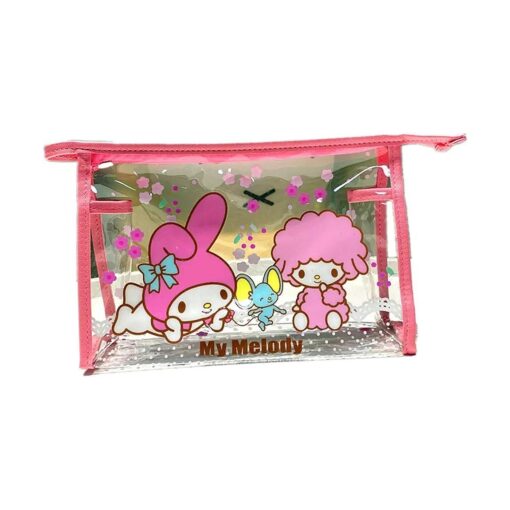 Kerr 's Choice Kawaii Toiletry Bag M-elody Cosmetic Bag Kawaii Waterproof Makeup Bag Travel Storage Bag Gift for Girls Women