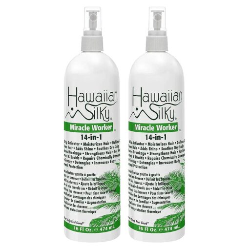 Hawaiian Silky 14-in-1 Miracle Worker 16 oz, Keratin Leave-In Conditioner