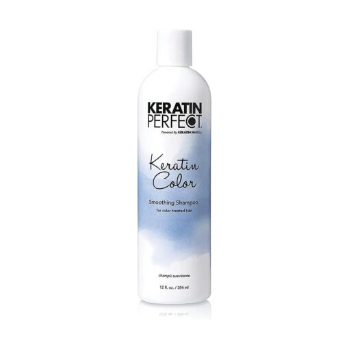 Keratin Perfect-Color Smoothing Shampoo - Anti Frizz - Salon Quality - Adds Moisture - luminous shine - Safe Formula - Use With or Without Keratin Treatment - 12 Oz