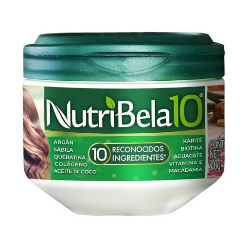 Nutribela Hair Mask for damaged dry hair Restoration treatment with Avocado Argan Collagen Coconut oil Keratin Aloe Vera Vitamin E Serum Shea Butter Macadamia Deep Conditioner Curly Frizzy 10.5 Ounce