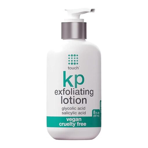 TOUCH Glycolic Acid Lotion for Keratosis Pilaris - KP Lotion Moisturizer - Glycolic Acid Body Lotion for AHA BHA Rough & Bumpy Skin- Keratosis Pilaris Exfoliating Lotion Gets Rid Of Redness - 8 Fl Oz