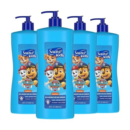 Kids 3-in-1 Shampoo, Conditioner, Body Wash Paw Patrol Adventure 28 FL oz, ( Pack of 4 )