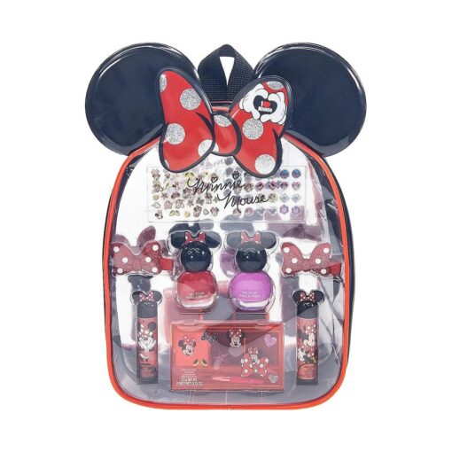 Disney Minnie Mouse - Townley Girl Cosmetic Makeup Gift Bag Set Includes Lip Gloss, Nail Polish & Hair Accessories for Kids Girls, Ages 3+ Perfect for Parties, Sleepovers & Makeovers