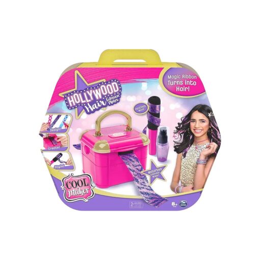 Cool Maker, Hollywood Hair Extension Maker with 12 Customizable Extensions and Accessories, for Kids Aged 8 and up