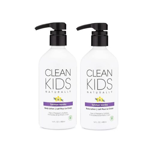 Clean Kids Naturally Tahitian Vanilla Body Lotion, 16oz ( 2 Pack )