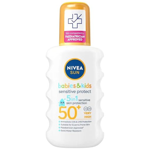 Kids Protect And Sensitive Sun Spray With Spf 50+ Very High - 200 Ml