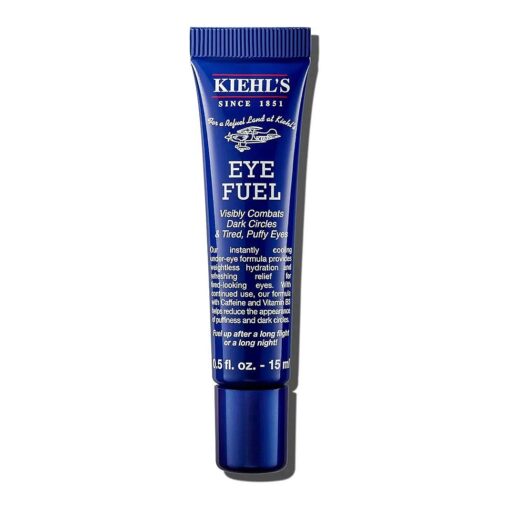 Kiehl 's Facial Fuel Eye Cream, Stimulating Eye Treatment for Men, Caffeine Formula Known to Help Reduce Dark Circles & Puffiness, Eyes Look Energized and Refreshed, Instant Cooling Effect - 0.5 fl oz