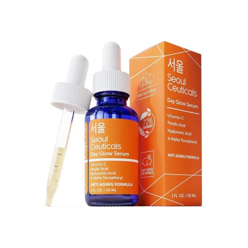 SeoulCeuticals Korean Skin Care 20 % Vitamin C Hyaluronic Acid Serum + CE Ferulic Acid - Potent Anti Aging, Anti Wrinkle Korean Beauty 1oz