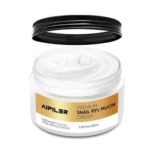 Snail Mucin Cream Skincare Moisturizer : Korean skin care for face - Advanced Snail Mucin all in one cream with 93 % Snail Mucin Niacinamide Hyaluronic Collagen Hydrating Dark spot Wrinkle facial care