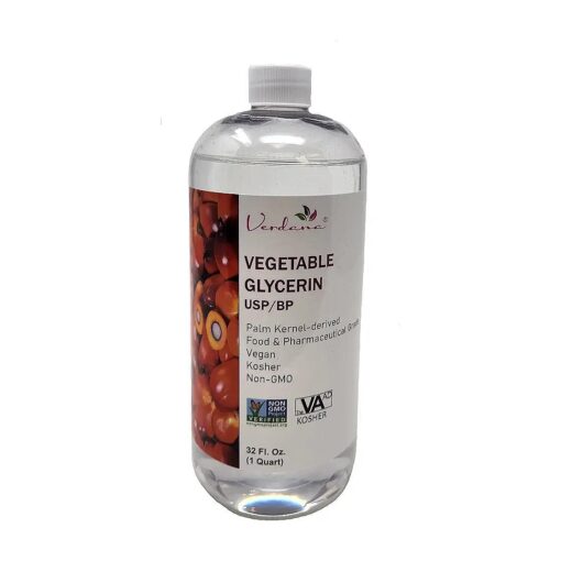 Verdana Vegetable Glycerin - USP/BP Refined - Premium Food Grade and USP Grade - Pure, Vegan, Kosher, Non-GMO Palm oil derived - 32 Fl Oz