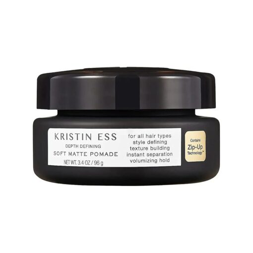 Kristin Ess Hair Depth Defining Soft Matte Pomade for Texture + Definition, Volumizing Hold, Style Defining, Water-Based, Color Safe + Keratin Safe, 3.4 oz - ( Pack of 1 )