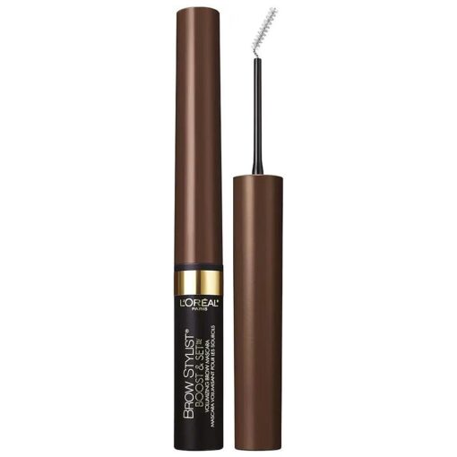 L'Oreal Paris Cosmetics Brow Stylist Boost and Set Brow Mascara, Dark Brunette, 0.1 Fluid Ounce