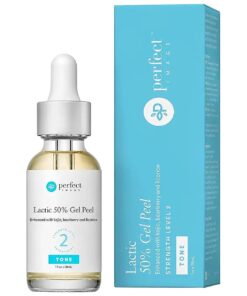 Lactic 50 % Gel Peel, Chemical Peels for Face Breakout Scars, Chemical Exfoliant for Face, Strength Level 2, 1.0 fl oz, e, 30 mL - Perfect Image