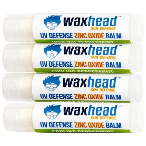 Waxhead Lip Sunscreen - Zinc Oxide Lip Balm Sunscreen for Lips, Lip Therapy, Lip SPF, Lanolin Lip Balm, Shea Butter Lip Balm, Sunscreen Lip Balm, Organic Lip Balm ( 4 pack, Mint )