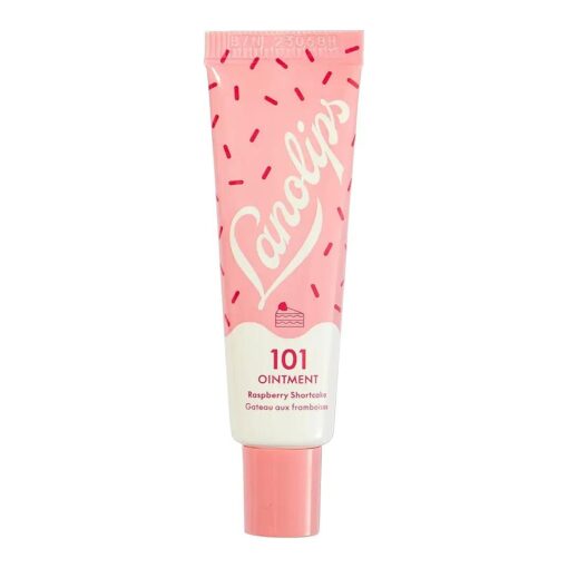 Lanolips 101 Delicious Rasberry Shortcake - Lip Balm with Vitamin E Oil and Lanolin for Lip Hydration - Naturally Flavored Lanolin Lip Balm for Very Dry Lips - Dermatologist Tested ( .35 Oz )