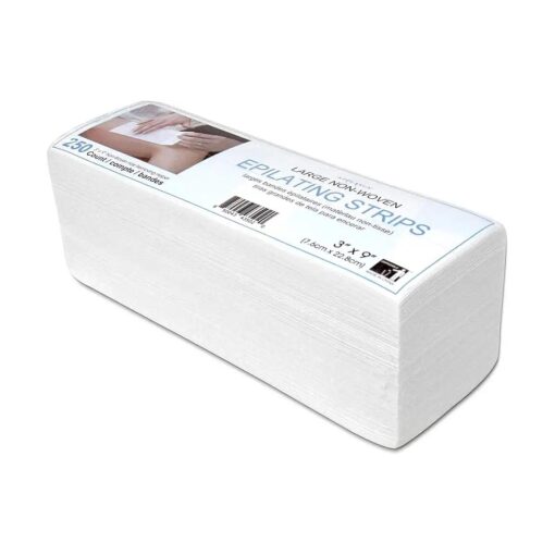 Large 3x9 Non-woven Body and Facial Wax Strips ( 250 Count )