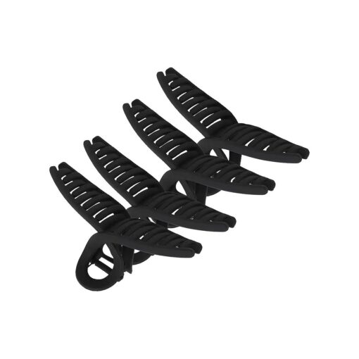 Large Claw Hair Clips for Women - Upgraded New Gradient Non-slip Hair Accessories for Styling Thin and Thick Hair ( 4 PCS Black )