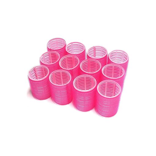 Large Hair Rollers, Self Grip, Salon Hairdressing Curlers, Large, ( Colors May Vary ) ,12 Pack