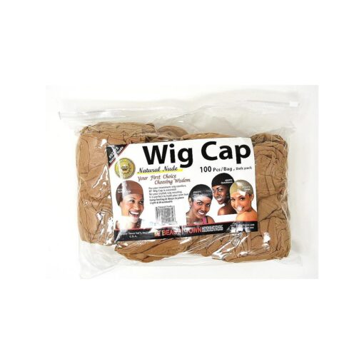 Beauty Town Wig Cap 100 Pieces Bulk Bag Natural Nude