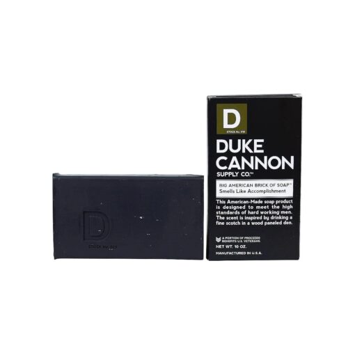 Duke Cannon Men 's Soap Brick - 10oz, Big American Brick Of Soap - Smells Like Accomplishment, Black ( DUK-10-ACCOMPLISHMENT )