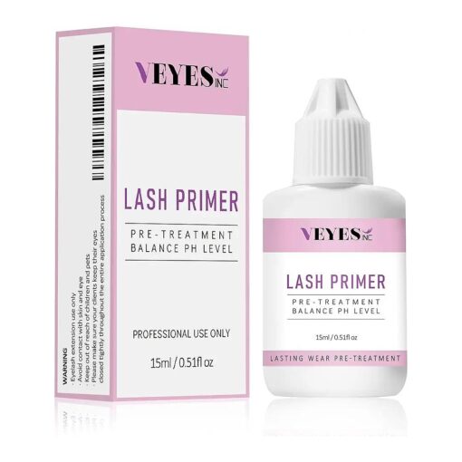 Lash Primer for Eyelash Extensions 15ml Professional Use Only Easy to Removes Proteins and Oils Increase Adhesive Bonding Power