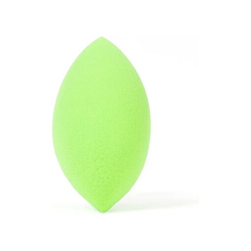 Beauty Junkees Makeup Sponge Blender - Green Oval Foundation Makeup Blender Sponge, Liquid Cream Powder Contour Blending Sponges, Make Up Applicator Cosmetic Blenders, Wet Dry Beauty Sponge Latex Free