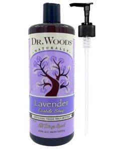 Dr. Woods Lavender Castile Soap with Organic Shea Butter and Pump, 32 Ounce