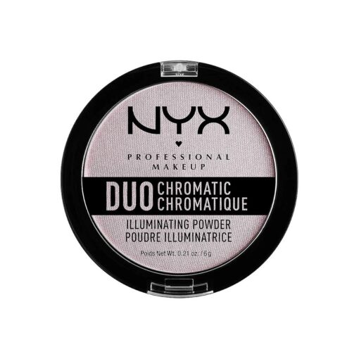 NYX PROFESSIONAL MAKEUP Duo Chromatic Illuminating Powder, Lavender Steel