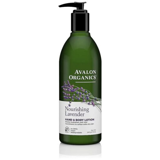 Avalon Organics Nourishing Lavender Hand & Body Lotion, 12 oz, ( Pack of 2 )