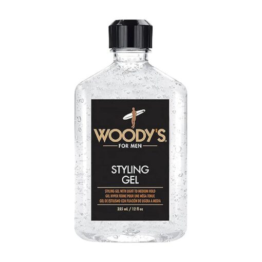 Woody 's Styling Gel for Men, Light to Medium Touchable Hold, No Crunch,12 Fl Oz