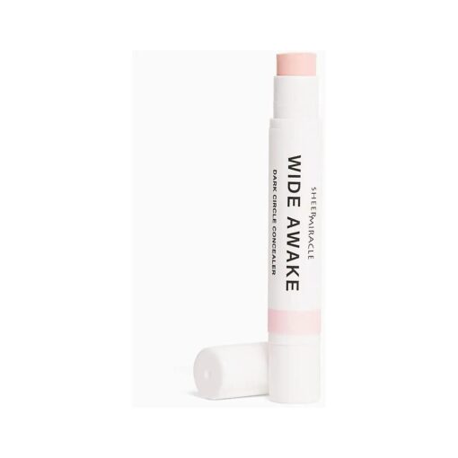 Wide Awake Dark Circle Concealer, Pink Brightens Under Eye Area, Vegan & Organic Eye Brightening Color Corrector, Light - Medium Skin Tone, 2g