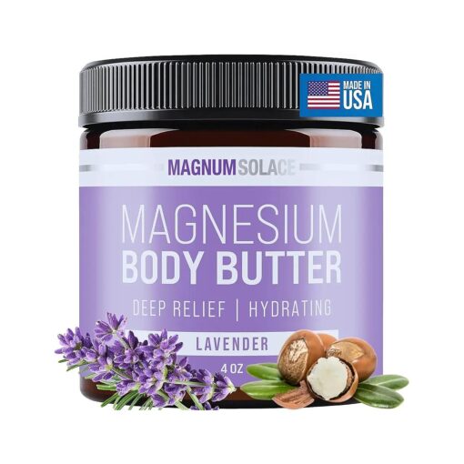 Magnesium Body Butter - Nighttime Magnesium Cream - Lightly Scented ( Lavender )