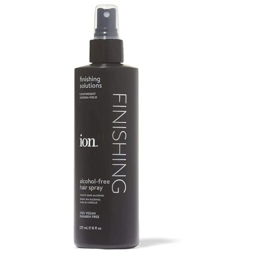 Alcohol-Free Finishing Hair Spray, 8oz, Lightweight, Medium Hold, Anti-Frizz Hairspray, Vegan