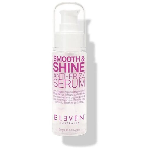 ELEVEN AUSTRALIA Smooth & Shine Anti-Frizz Serum Lightweight Treatment for All Hair Types - 2 Fl Oz