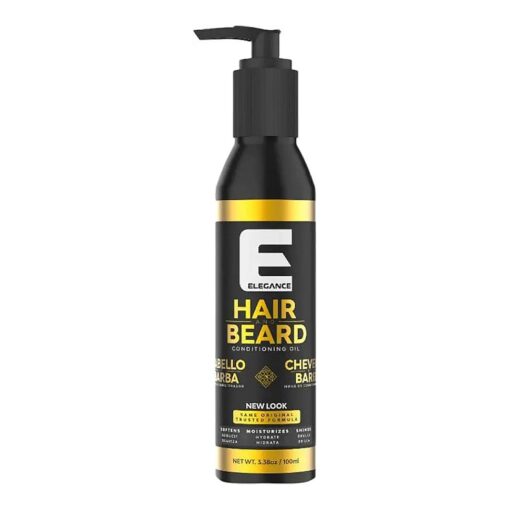 E Elegance Hair & Beard Conditioning Oil - Highly Moisturizing And Lightweight Beard Conditioner For Men, Great Smell, 3.38 Oz