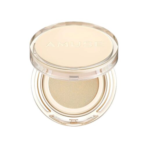 AMUSE Dew Jelly Vegan Cushion Foundation 1.5 CLEAR | dewy, glow, long-lasting, double coverage, clean beauty, lightweight, natural look, foundation for sensitive skin, hydrating cushion