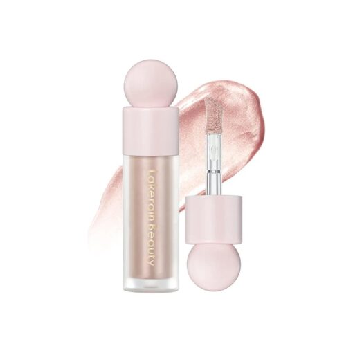 Erinde Liquid Highlighter Makeup, Pink Luminizer Face Highlight Makeup Stick, Natural Beauty Glow Finish, Lightweight Blendable Cream Face Body Liquid Illuminator Bronzer, Cruelty-free, 03 Rose Gold