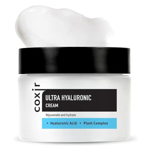 COXIR ULTRA HYALURONIC CREAM | Daily Facial Moisturizer for Dry, Dehydrated Skin l Hyaluronic Acid, Betaine, Plant Complex l Lightweight, Hydrating Moisturizing Cream [ 50ml /1.69 fl.oz, ]