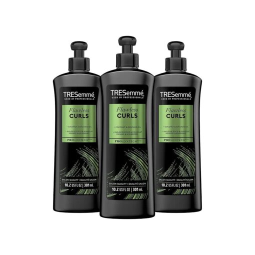 TRESemme Flawless Curls Combing Cream - Nourishing Curl Cream for Wavy Hair, Curly Hair Care with Coconut & Avocado Oil for Hair, Anti-Frizz Hair Styling Products, Scented, 10.2 Oz ( Pack of 3 )