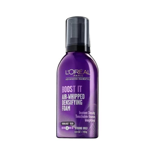 L'Oreal Paris Advanced Hairstyle BOOST IT Air Whipped Densifying Foam, 6.8 fl, oz .